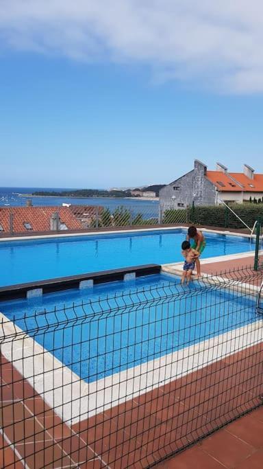 Terraza Y Piscina Con Vistas Espectaculares Al Mar Parking Cubierto Apartman San Vicente de la Barquera Kültér fotó